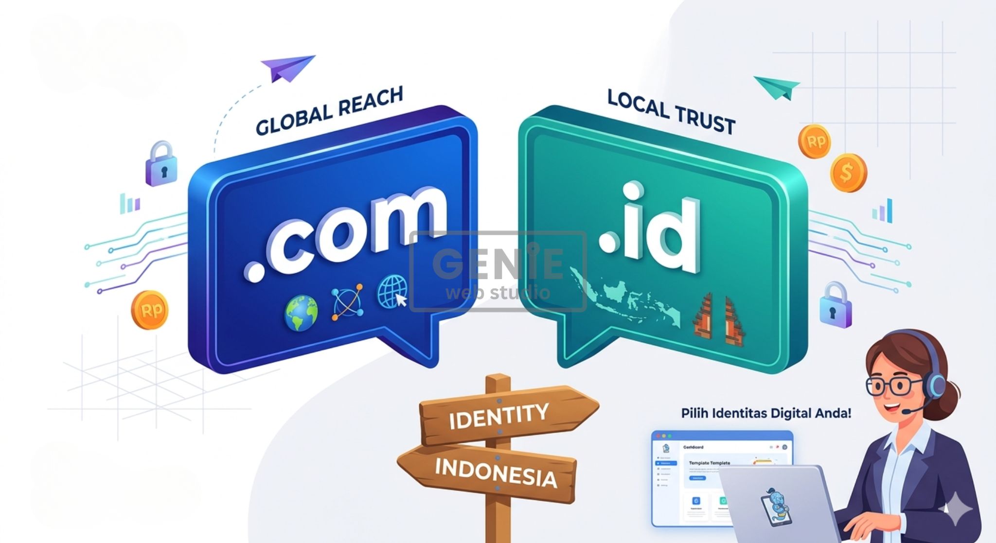 Domain .com atau .id? Mana yang Lebih Baik untuk Branding Bisnis Anda di Indonesia?